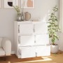 Sideboard 2 pcs solid white pine wood 32x34x75 cm by vidaXL, Sideboards - Ref: Foro24-813368, Price: 86,08 €, Discount: %