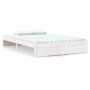 Estructura de cama madera maciza de pino blanco 140x200 cm de vidaXL, Camas y somieres - Ref: Foro24-833242, Precio: 185,19 €...