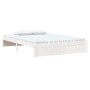 Estructura de cama madera maciza de pino blanco 140x200 cm de vidaXL, Camas y somieres - Ref: Foro24-833242, Precio: 185,19 €...