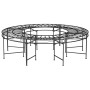 Round black steel garden bench 160 cm by vidaXL, garden benches - Ref: Foro24-318821, Price: 240,21 €, Discount: %