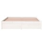 Estructura de cama madera maciza de pino blanco 140x200 cm de vidaXL, Camas y somieres - Ref: Foro24-833242, Precio: 185,19 €...