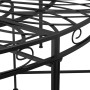 Round black steel garden bench 160 cm by vidaXL, garden benches - Ref: Foro24-318821, Price: 240,21 €, Discount: %