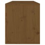 Armario de pared madera maciza de pino marrón miel 80x30x35 cm de vidaXL, Estantes y estanterías - Ref: Foro24-813461, Precio...