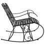 Garden rocking bench, two-seater, black steel, 113 cm by vidaXL, garden benches - Ref: Foro24-318829, Price: 178,74 €, Discou...