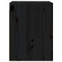 Armario de pared 2 uds madera maciza de pino negro 30x30x40 cm de vidaXL, Estantes y estanterías - Ref: Foro24-813484, Precio...