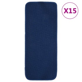 Stair mat 15 pcs navy blue rectangular 60x25 cm by vidaXL, Stair mats - Ref: Foro24-340398, Price: 36,99 €, Discount: %