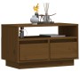 Solid pine wood TV stand in honey brown color, measuring 60x35x37 cm. by vidaXL, TV Furniture - Ref: Foro24-813428, Price: 44...