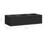 Office cabinet with anthracite steel planter 90x40x128 cm by vidaXL, Lockers and storage cabinets - Ref: Foro24-3095263, Pric...