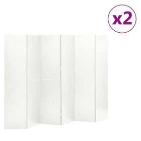 6-panel room dividers 2 units white steel 240x180 cm by vidaXL, Room dividers - Ref: Foro24-3095200, Price: 457,99 €, Discoun...