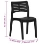 Garden chairs 2 units anthracite gray polypropylene by vidaXL, Garden chairs - Ref: Foro24-317728, Price: 81,40 €, Discount: %