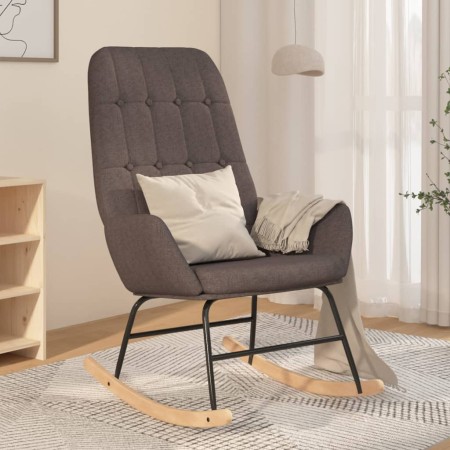 Silla mecedora de tela gris oscuro de vidaXL, Mecedoras - Ref: Foro24-341254, Precio: 112,99 €, Descuento: %