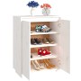 Solid pine wood shoe cabinet 60x35x80 cm by vidaXL, Shoe racks and shoe organizers - Ref: Foro24-813531, Price: 93,81 €, Disc...