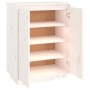 Solid pine wood shoe cabinet 60x35x80 cm by vidaXL, Shoe racks and shoe organizers - Ref: Foro24-813531, Price: 93,81 €, Disc...