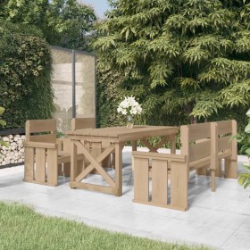 Garden dining set 4 pieces impregnated pine wood by vidaXL, Garden sets - Ref: Foro24-3096619, Price: 402,99 €, Discount: %