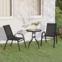 Schwarzes 3-teiliges Garten-Bistro-Set von vidaXL, Gartensets - Ref: Foro24-318774, Preis: 139,77 €, Rabatt: %