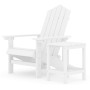 Silla de jardín Adirondack con mesa HDPE blanco de vidaXL, Sillas de jardín - Ref: Foro24-3095700, Precio: 148,41 €, Descuent...