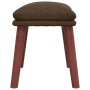 Brown fabric footstool 45x29.5x35 cm by vidaXL, Ottomans - Ref: Foro24-341460, Price: 43,99 €, Discount: %