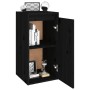 Wall cabinets 2 units solid black pine wood 30x30x60 cm by vidaXL, Shelves and shelves - Ref: Foro24-813494, Price: 84,70 €, ...