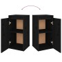 Wall cabinets 2 units solid black pine wood 30x30x60 cm by vidaXL, Shelves and shelves - Ref: Foro24-813494, Price: 84,70 €, ...