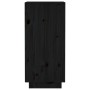 Aparador de madera maciza de pino negro 31,5x34x75 cm de vidaXL, Aparadores - Ref: Foro24-813358, Precio: 49,99 €, Descuento: %