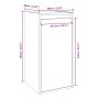 Hängeschrank aus massivem Kiefernholz grau 30x30x60 cm von vidaXL, Regale und Regale - Ref: Foro24-813489, Preis: 37,30 €, Ra...