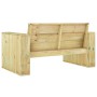 Banco de jardín de madera de pino impregnada 139 cm de vidaXL, Bancos de jardín - Ref: Foro24-318427, Precio: 191,68 €, Descu...