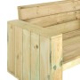 Banco de jardín de madera de pino impregnada 139 cm de vidaXL, Bancos de jardín - Ref: Foro24-318427, Precio: 191,68 €, Descu...