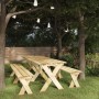 Garten-Essgruppe 3-teilig aus imprägniertem Kiefernholz von vidaXL, Gartensets - Ref: Foro24-3096632, Preis: 409,25 €, Rabatt: %