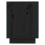 Armario zapatero de madera maciza de pino negro 110x34x45 cm de vidaXL, Zapateros y organizadores de calzado - Ref: Foro24-81...