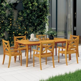 Garten-Esszimmerstühle, 6 Stück, massives Akazienholz von vidaXL, Gartenstühle - Ref: Foro24-3098661, Preis: 404,99 €, Rabatt: %