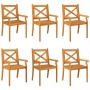 Garden dining chairs 6 pcs solid acacia wood by vidaXL, Garden chairs - Ref: Foro24-3098661, Price: 422,36 €, Discount: %