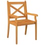 Garden dining chairs 6 pcs solid acacia wood by vidaXL, Garden chairs - Ref: Foro24-3098661, Price: 422,36 €, Discount: %