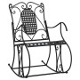 Black steel rocking bench 84 cm by vidaXL, garden benches - Ref: Foro24-318830, Price: 136,31 €, Discount: %