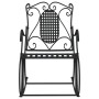 Black steel rocking bench 84 cm by vidaXL, garden benches - Ref: Foro24-318830, Price: 136,31 €, Discount: %