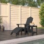 Adirondack garden chair footrest table HDPE anthracite gray by vidaXL, Garden chairs - Ref: Foro24-3095709, Price: 185,84 €, ...