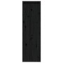 Solid black pine wood wall cabinet 30x30x100 cm by vidaXL, Shelves and shelves - Ref: Foro24-813513, Price: 62,77 €, Discount: %