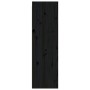 Solid black pine wood wall cabinet 30x30x100 cm by vidaXL, Shelves and shelves - Ref: Foro24-813513, Price: 62,77 €, Discount: %