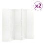 Divider screens with 5 panels 2 units white steel 200x180 cm by vidaXL, Room dividers - Ref: Foro24-3095197, Price: 407,71 €,...