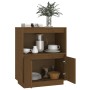 Honey brown solid pine wood sideboard 60x34x75 cm by vidaXL, Sideboards - Ref: Foro24-813523, Price: 67,35 €, Discount: %