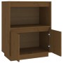 Honey brown solid pine wood sideboard 60x34x75 cm by vidaXL, Sideboards - Ref: Foro24-813523, Price: 67,35 €, Discount: %