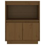 Aparador de madera maciza de pino marrón miel 60x34x75 cm de vidaXL, Aparadores - Ref: Foro24-813523, Precio: 67,35 €, Descue...