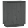 Solid gray pine wood sideboard 60x34x75 cm by vidaXL, Sideboards - Ref: Foro24-813347, Price: 65,78 €, Discount: %