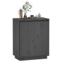 Solid gray pine wood sideboard 60x34x75 cm by vidaXL, Sideboards - Ref: Foro24-813347, Price: 65,78 €, Discount: %