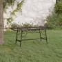 Black steel garden bench 110 cm by vidaXL, garden benches - Ref: Foro24-318827, Price: 92,24 €, Discount: %