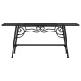 Black steel garden bench 110 cm by vidaXL, garden benches - Ref: Foro24-318827, Price: 92,24 €, Discount: %