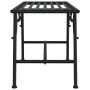 Banco de jardín de acero negro 110 cm de vidaXL, Bancos de jardín - Ref: Foro24-318827, Precio: 92,24 €, Descuento: %