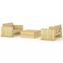 3-piece garden furniture set made of solid impregnated pine wood by vidaXL, Garden sets - Ref: Foro24-3096636, Price: 543,54 ...