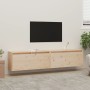 Wall-mounted cabinet, 2 units, solid pine wood, 80x30x35 cm by vidaXL, Shelves and shelves - Ref: Foro24-813456, Price: 124,8...