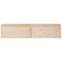 Wall-mounted cabinet, 2 units, solid pine wood, 80x30x35 cm by vidaXL, Shelves and shelves - Ref: Foro24-813456, Price: 124,8...