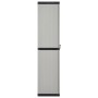 Garden cabinet with 3 shelves in gray and black 68x40x168 cm by vidaXL, Lockers and storage cabinets - Ref: Foro24-340983, Pr...